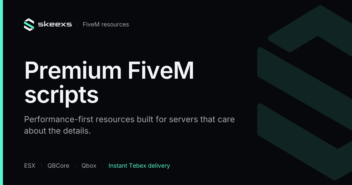 Skeexs Resources — Premium FiveM scripts